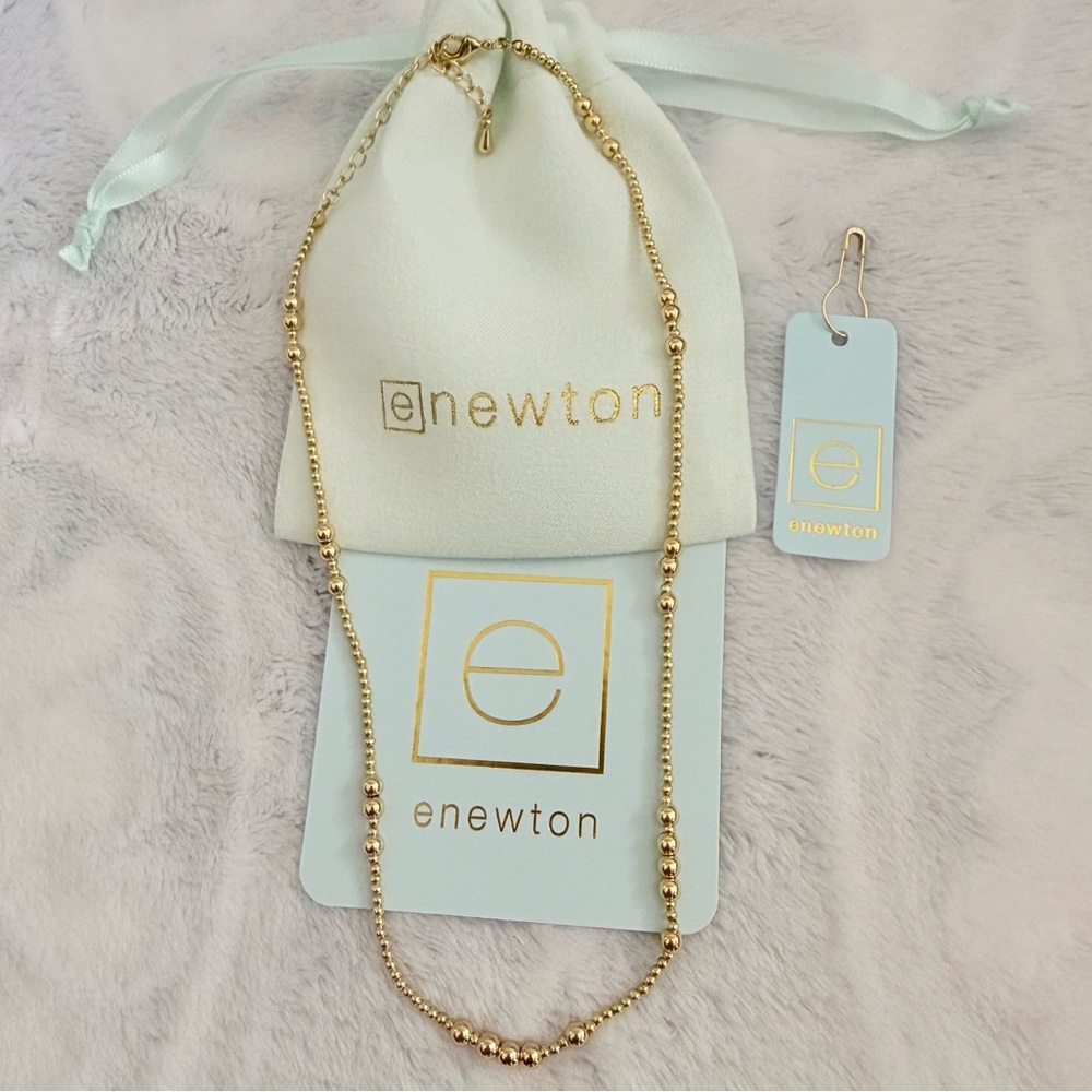enewton: 15” Gold, Beaded Hope Unwritten Choker Necklace. NEW with tags!